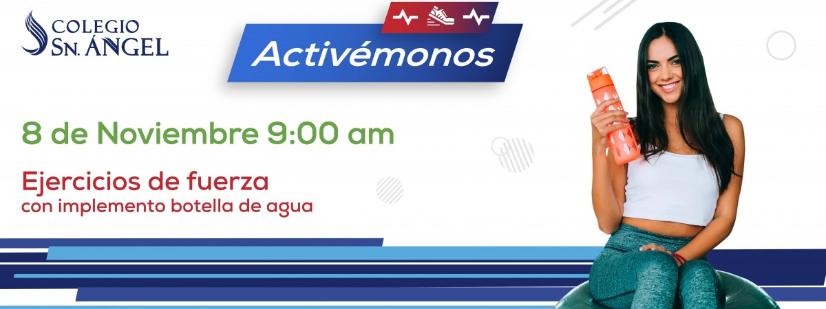 Activémonos Ejercicios de fuerza con implemento botella de agua Slider